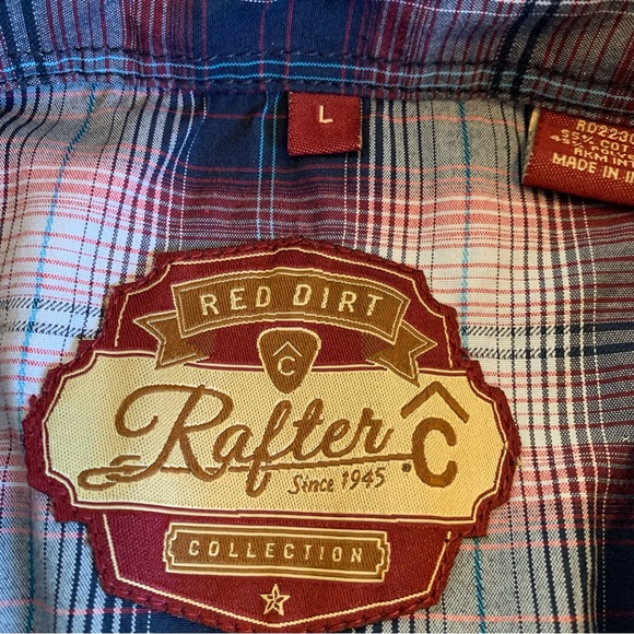 Vintage Rafter western snap up button shirt - Picture 7 of 10